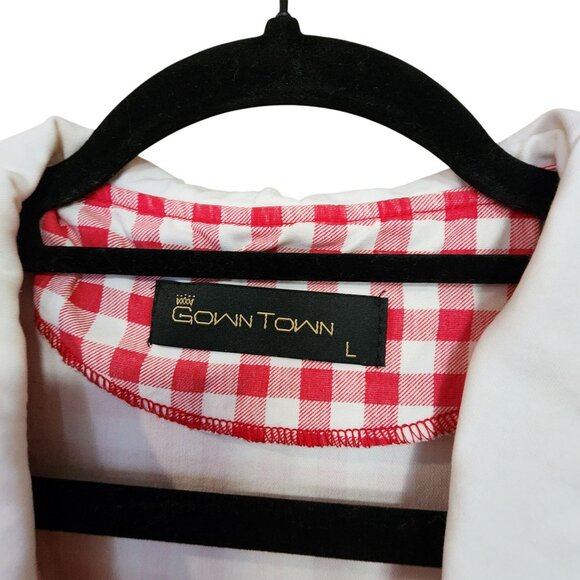 GownTown Women's 1950s Vintage Plaid Swing Dress with Pockets Womens L - Picture 3 of 3